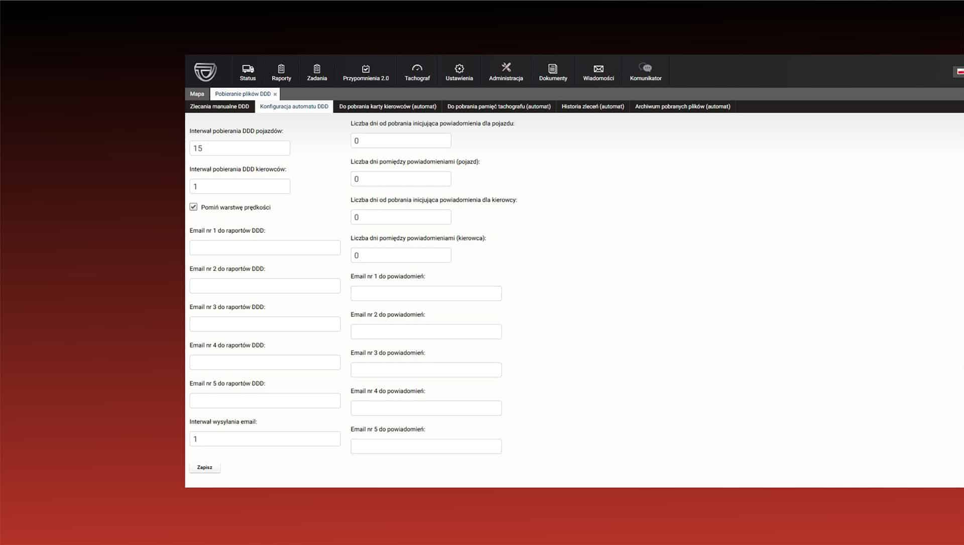 TEKSON GPS - Automatyczne pobieranie plików DDD